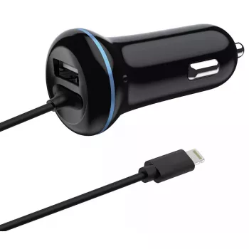 Mobiilseadme laadija 2GO 797169 Universal Must Sigaretisüütaja Auto 12/24V