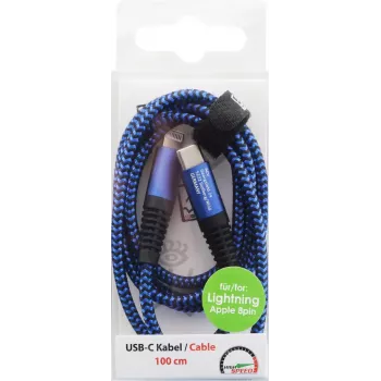 Lightning-kaabel 2GO 797196 1 m Sinine USB C