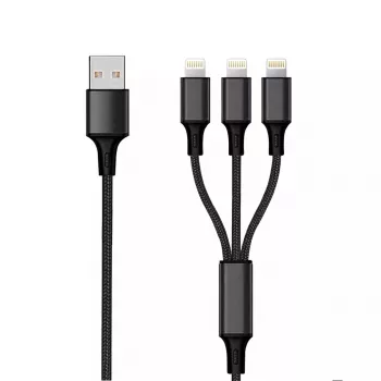 Lightning-kaabel 2GO 797155 1,5 m must USB B USB C Micro-USB B