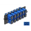 DeLOCK Fiiberoptiline Adapterpaneel SC Simplex UPC 12 Porti Sinine