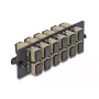 DeLOCK fiiberoptiline adapterpaneel SC Simplex OM1 OM2 12 porti beež