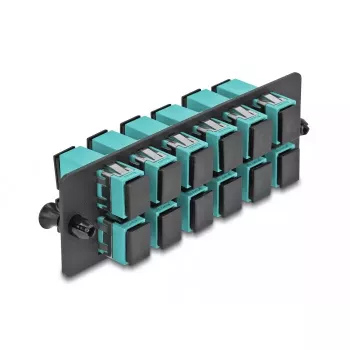 DeLOCK fiiberoptiline adapterpaneel SC Simplex OM4 12 porti akvavärvi