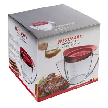 Rasvaeraldaja Westmark 30752260 — 1000 ml plastik, läbipaistev käepide, 225×139×160 mm