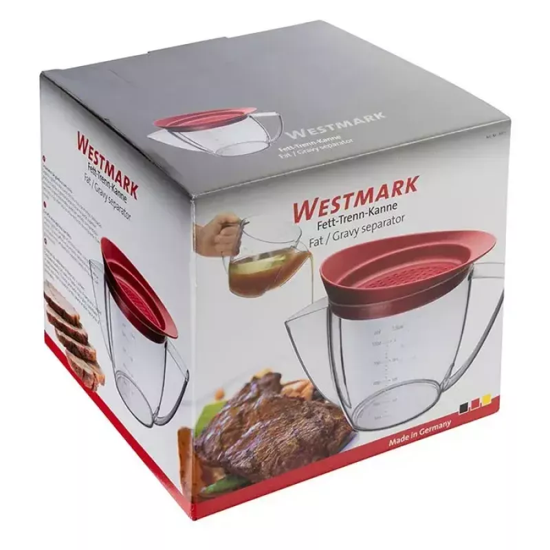 Rasvaeraldaja Westmark 30752260 — 1000 ml plastik, läbipaistev käepide, 225×139×160 mm