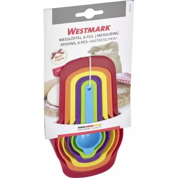 Mõõtelusikad Westmark Matroschka 6 tk polüpropüleenkomplekt, pikkus kuni 170 mm, mitmevärviline