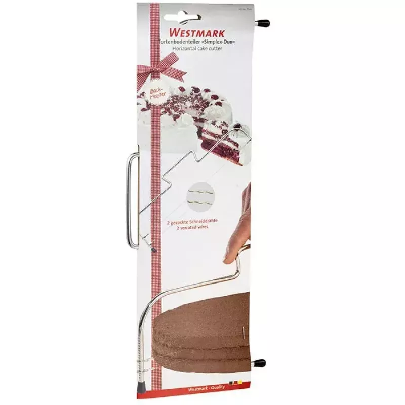 Traadiga koogilõikur Westmark Simplex‑Duo, roostevabast terasest korpus, must, laius 320 mm