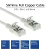 ACT hall 10 m LSZH U/FTP CAT6A andmekeskuse slimline ühenduskaabel snagless RJ45-pistikutega