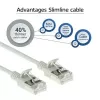 ACT hall 10 m LSZH U/FTP CAT6A andmekeskuse slimline ühenduskaabel snagless RJ45-pistikutega