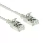 ACT hall 10 m LSZH U/FTP CAT6A andmekeskuse slimline ühenduskaabel snagless RJ45-pistikutega