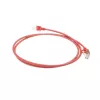 ACT punane 10 meetrit LSZH U/FTP CAT6A andmekeskuse slimline patch-kaabel, snagless, RJ45 konnektoritega
