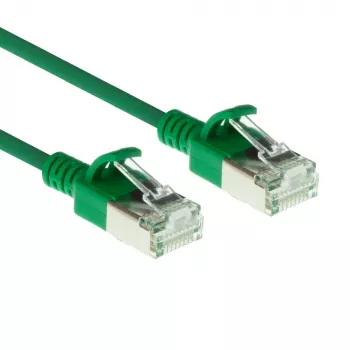 ACT roheline 7 m LSZH U/FTP CAT6A andmekeskuse õhuke ühenduskaabel takistuseta RJ45-pistikutega
