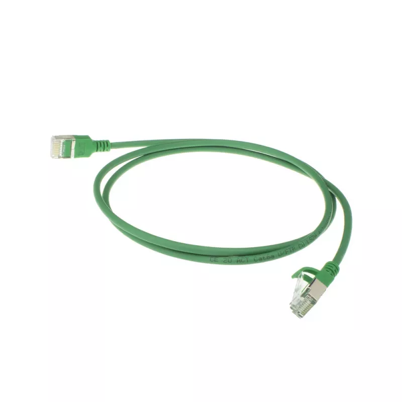 ACT roheline 7 m LSZH U/FTP CAT6A andmekeskuse õhuke ühenduskaabel takistuseta RJ45-pistikutega
