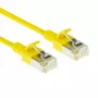 ACT kollane 7 m LSZH U/FTP CAT6A andmekeskuse õhuke ühenduskaabel RJ45-pistikutega