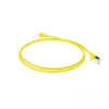 ACT Kollane 10 m LSZH U/FTP CAT6A andmekeskuse õhuke paigalduskaabel RJ45 pistikutega