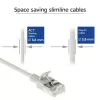 ACT hall 0,15 m LSZH U/FTP CAT6A andmekeskuse õhuke ribakaabel RJ45-pistikutega