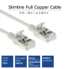 ACT hall 0,15 m LSZH U/FTP CAT6A andmekeskuse õhuke ribakaabel RJ45-pistikutega