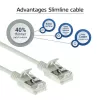 ACT hall 0,15 m LSZH U/FTP CAT6A andmekeskuse õhuke ribakaabel RJ45-pistikutega