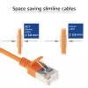 ACT oranž 10 m LSZH U/FTP CAT6A andmekeskuse õhuke ühenduskaabel RJ45-pistikutega
