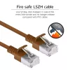ACT pruun 0,25 m LSZH U/FTP CAT6A andmekeskuse õhuke patch-kaabel takistusvabade RJ45-pistikutega
