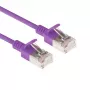 ACT lilla 2 m LSZH U/FTP CAT6A andmekeskuse õhuke ühenduskaabel RJ45 pistikutega