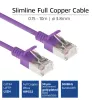 ACT lilla 10-meetrine LSZH U/FTP CAT6A andmekeskuse õhuke patch-kaabel RJ45-pistikutega