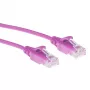 ACT roosa 10 m LSZH U/UTP CAT6 andmekeskuse õhuke ühenduskaabel RJ45 pistikutega