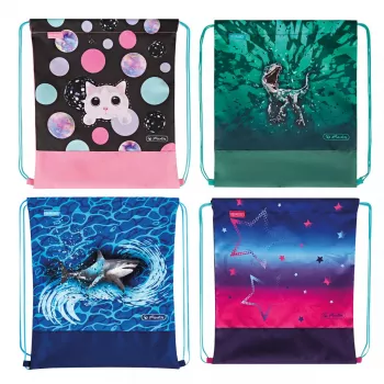 Pingutusnööriga kott Herlitz 50043453 Polüester Mitmesugused värvid Poiss/Tüdruk
