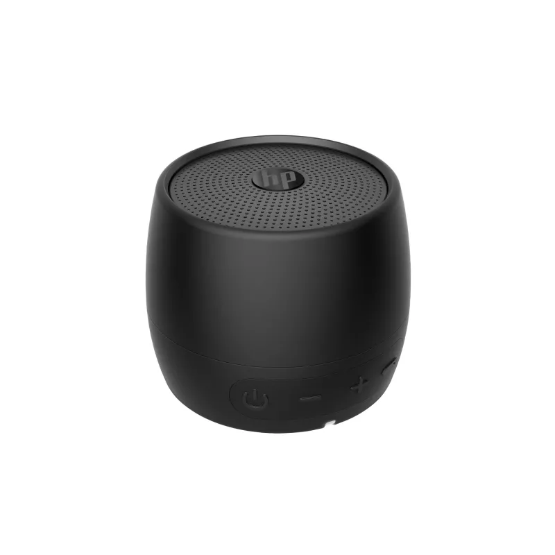 HP must kõlar Bluetooth 360, juhtmega ja juhtmeta, mono kaasaskantav kõlar, must, silinder, nupud, universaalne