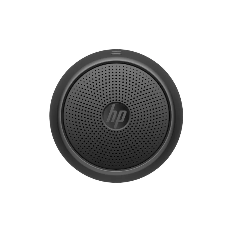 HP must kõlar Bluetooth 360, juhtmega ja juhtmeta, mono kaasaskantav kõlar, must, silinder, nupud, universaalne