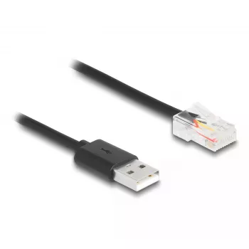 DeLOCK signaalikaabel 2 m Must USB-A RJ-50 Isane/Isane 67016