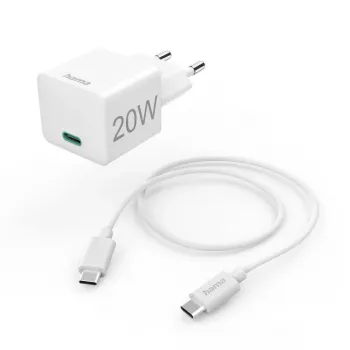 Hama 00201675 mobiilseadme laadija Peakomplekt, Akupank, Nutitelefon, Tahvelarvuti Valge Vahelduvvool Kiirlaadimine Siseruumides