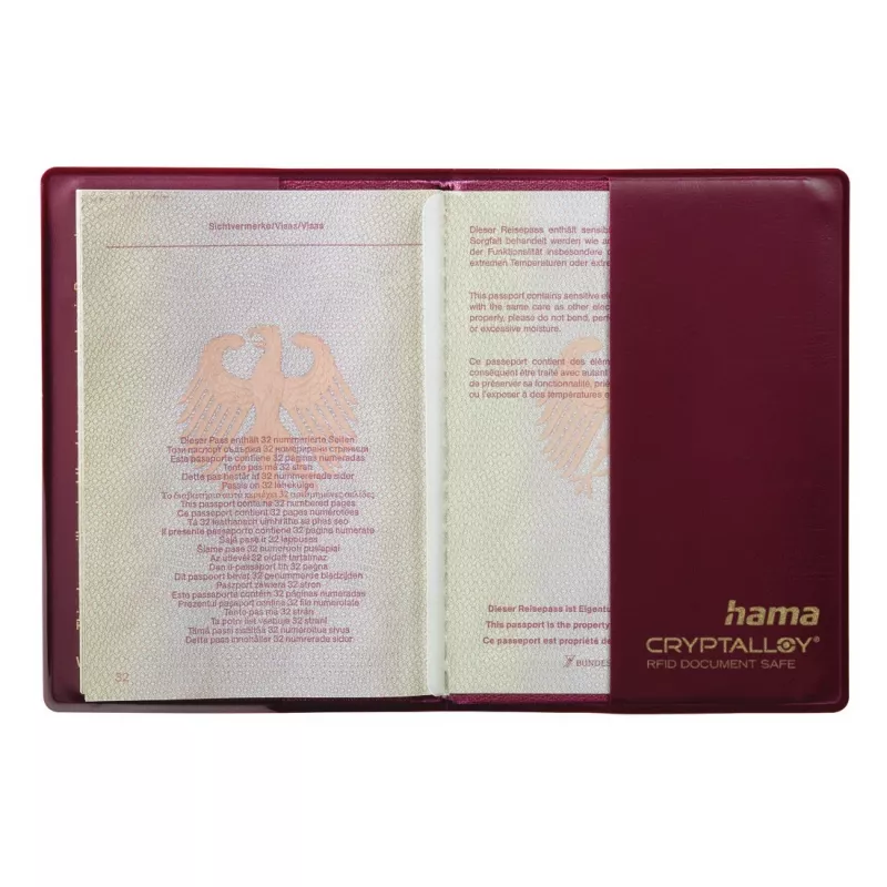Hama International passikaas Burgundia polüetüleen