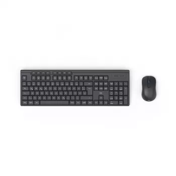 Hama WKM-200 klaviatuur, hiir kaasas, kodu/kontor, RF-juhtmevaba, QWERTZ, saksa, must