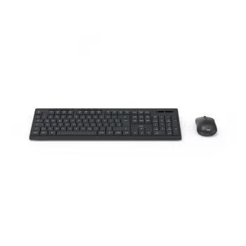 Hama WKM-200 klaviatuur, hiir kaasas, kodu/kontor, RF-juhtmevaba, QWERTZ, saksa, must