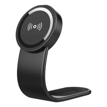 Autolaadija 2GO FlexHold nutitelefoni must juhtmevaba laadimine sigaretisüütaja