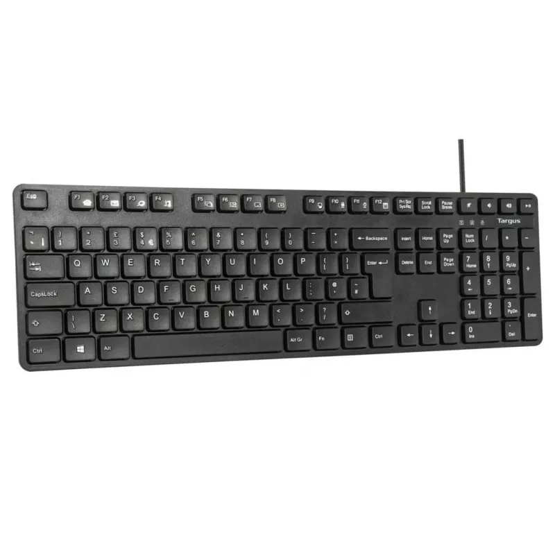 Targus AKM622UK klaviatuur, hiir kaasas, universaalne, USB, QWERTY, UK English, must