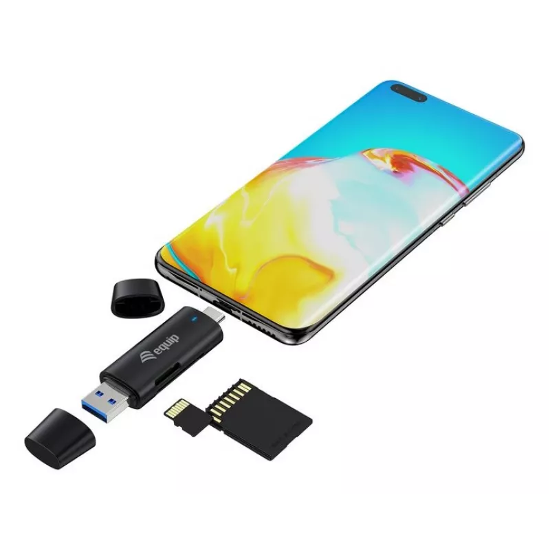 Equip 245462 kaardilugeja USB 3.2 Gen 1 (3.1 Gen 1) Type-A/USB-C must