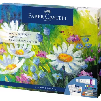Akrüülmaalimiskomplekt Faber-Castell Creative Studio 18 tk Mitmevärviline
