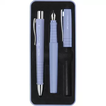Pastapliiats ja täitesulepea Faber-Castell Poly Ball komplekt lilla 3 tk