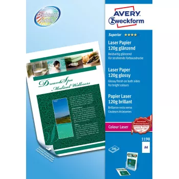 Trükipaber Avery Zweckform Premium Colour Laser Photo Paper A4 120 g/m² Läikiv 200 lehte
