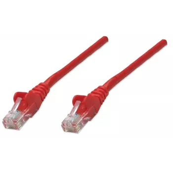 Intellinet Network patch-kaabel, Cat5e, 1m, Punane, CCA, U/UTP, PVC, RJ45, Gold Plated Contacts, Snagless, Booted, Lifetime Warranty