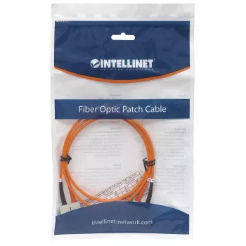 Intellinet fiiberoptiline patch-kaabel, OM2, SC/SC, 5 m, oranž, dupleks, multimood, 50/125 µm, LSZH, fiiber, eluaegne garantii