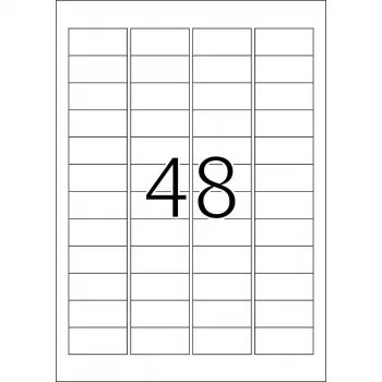 Sildid HERMA Premium A4 48,3x16,9 mm valge paber matt 12800 tk