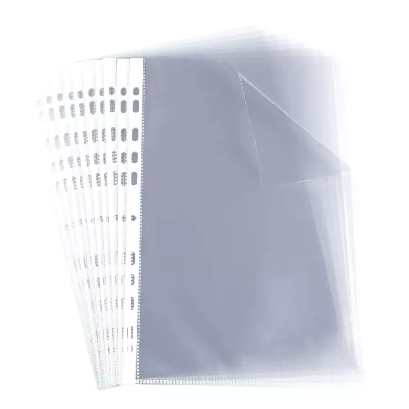 ELBA kiletasku, A4, PP, 0,06 mm, kristallselge, avatud ülaosaga, eurostants, 230 x 307 mm (M970506)