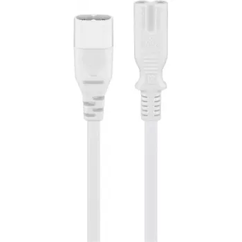 Pikenduskaabel C7/C8 Goobay 2m Valge