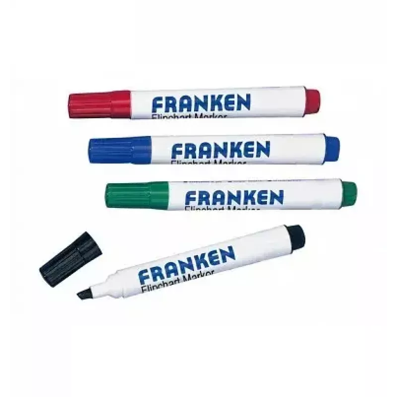 Marker Franken Z2203 4 tk Must Sinine Roheline Punane