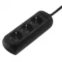 Hama 00108843 liigpingekaitse must 3 vahelduvvoolupesa 230 V 5 m