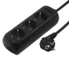 Hama 00108843 liigpingekaitse must 3 vahelduvvoolupesa 230 V 5 m