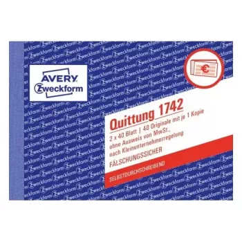 Arvestusvormiraamat A6 Avery 1742