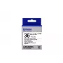 Epson Label Cartridge Magnetic LK-7WB2 Must/Valge 36mm (1.5m)
